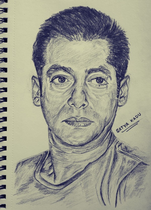 Pencil Sketch of Salman Khan - DesiPainters.com