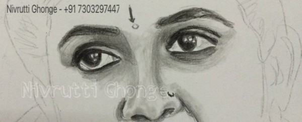 Rinku Rajguru Sketch by Nivrutti Ghonge - DesiPainters.com