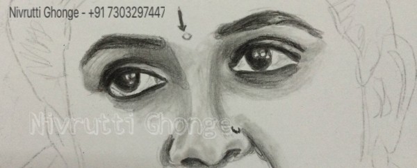 Rinku Rajguru Sketch by Nivrutti Ghonge