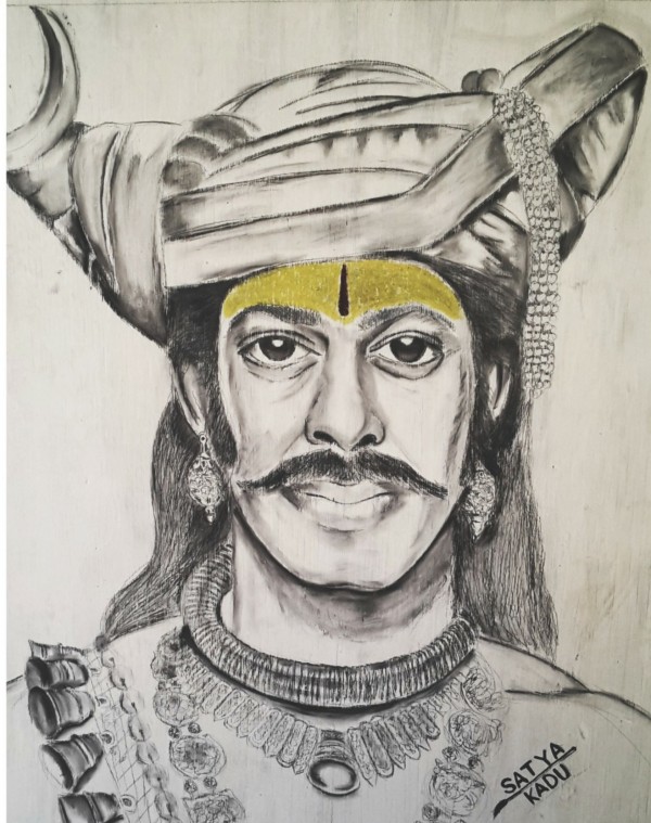 Pencil Sketch of Jai Malhar - DesiPainters.com