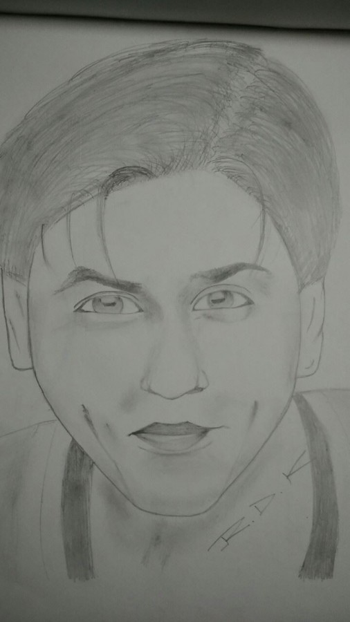 Shahrukh Khan Pencil Sketch - DesiPainters.com
