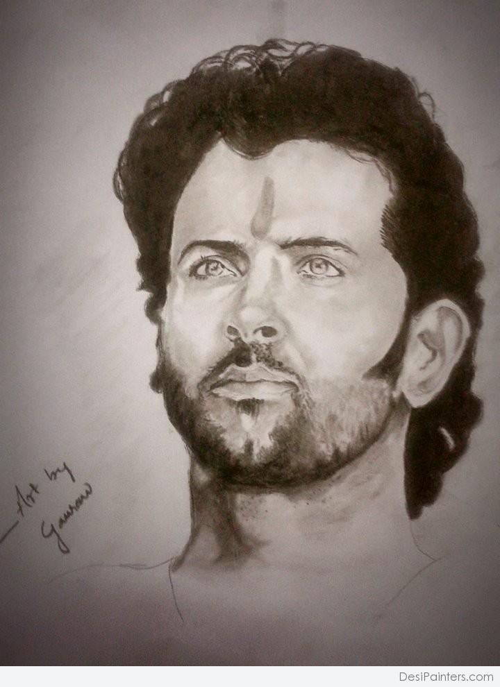 How to draw Hrithik Roshan as Don Beardo step-by-step. Souvic Roy Arts. -  YouTube