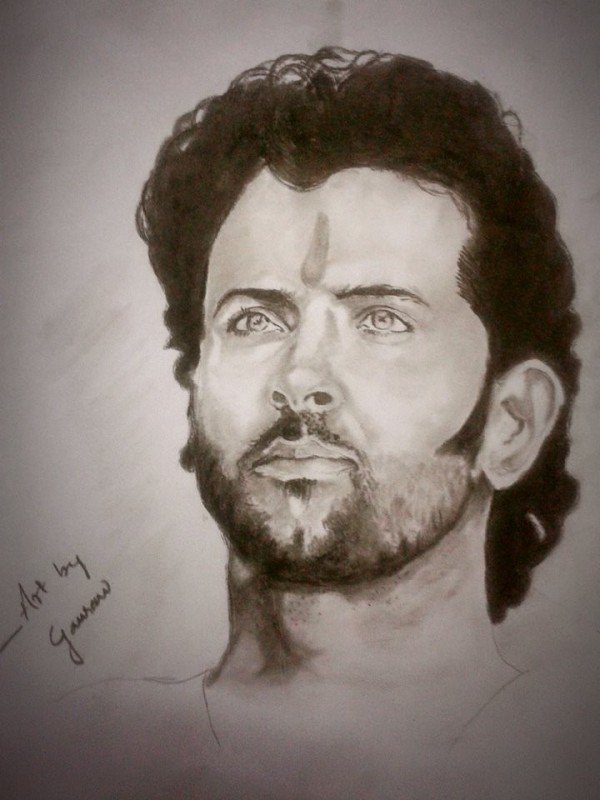 Hrithik Roshan Pencil Sketch