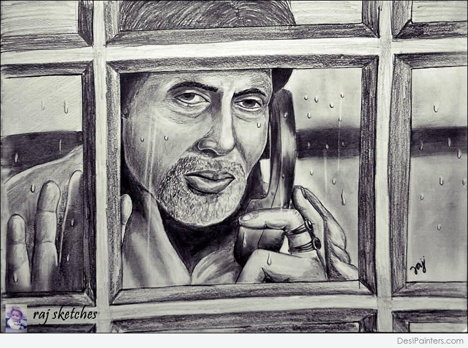 Amitabh Bachchan | Celebrity drawings, Children sketch, Art drawings  sketches creative