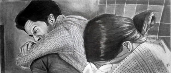 Pencil Sketch of Grief - DesiPainters.com