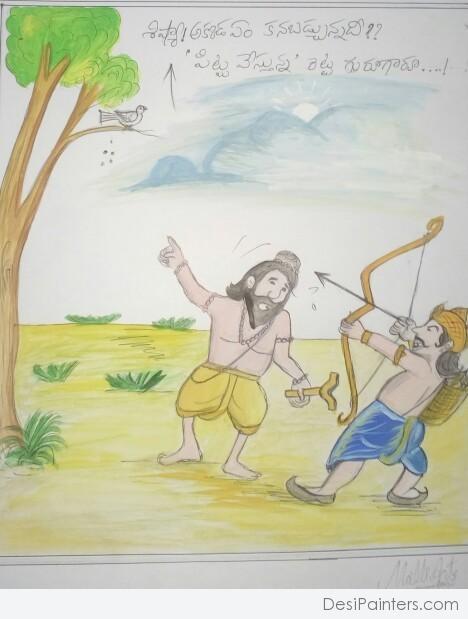 Watercolor Painting by Malli