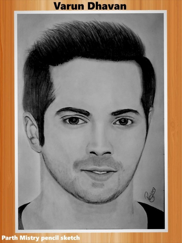 Pencil Sketch of Varun Dhawan