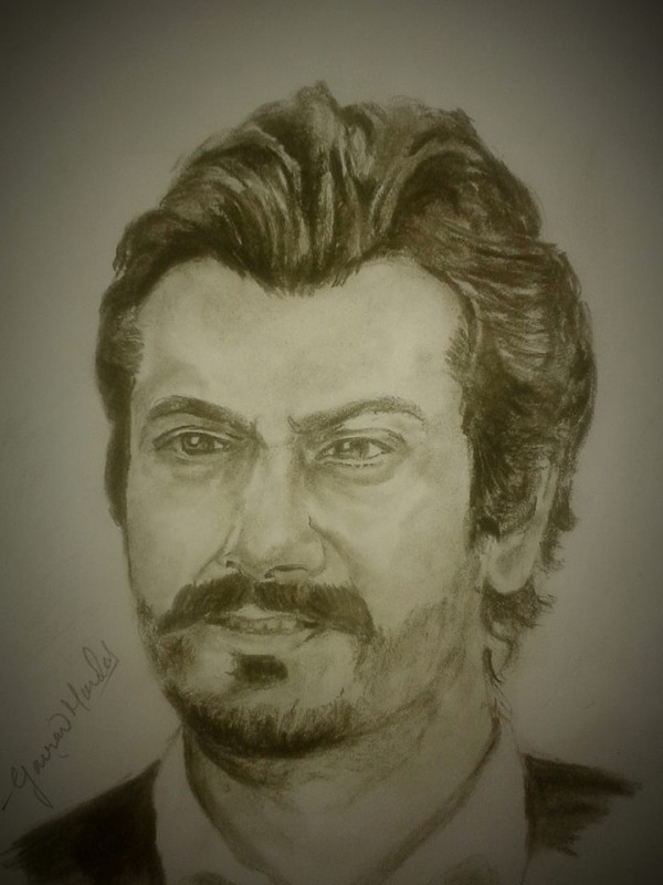 Pencil Sketch of Nawazuddin Siddiqui