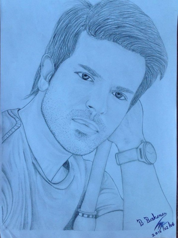 Pencil Sketch of Ramsaran - DesiPainters.com