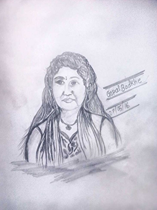 Rinku Sketch by Gopal Bodkhe