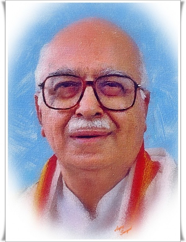 Digital Painting of L. K. Advani - DesiPainters.com