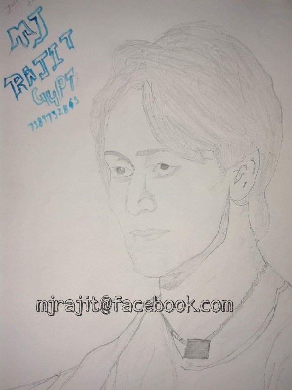 Pencil Sketch of Tiger Shroff - DesiPainters.com