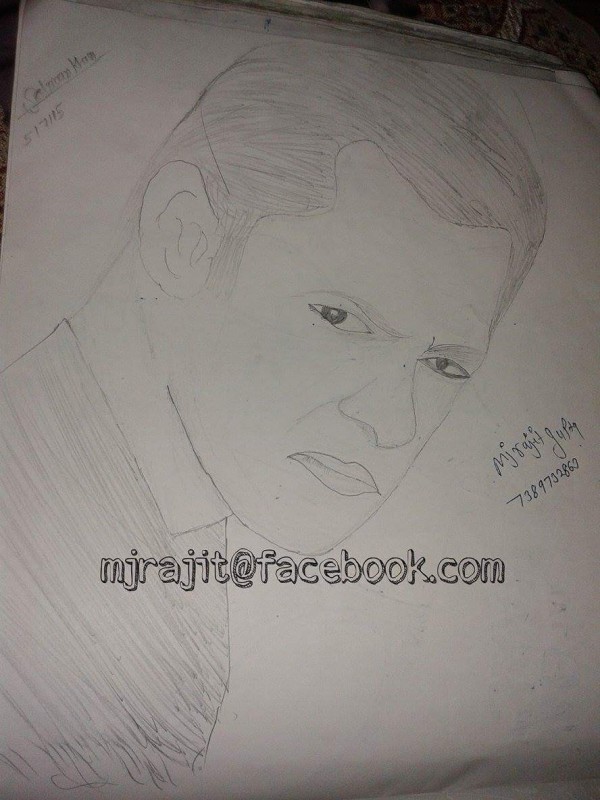 Salmaan Khan by Mjrajit Gupta - DesiPainters.com