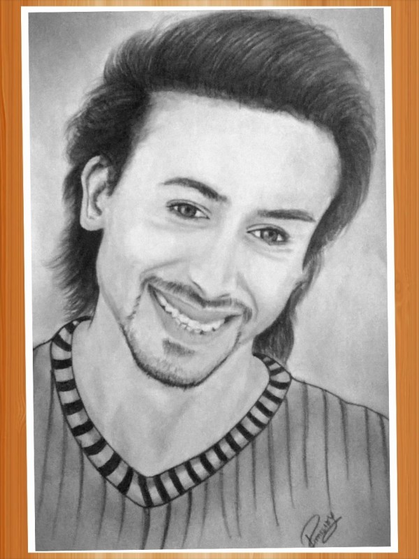 Pencil Sketch of Tiger Shroff