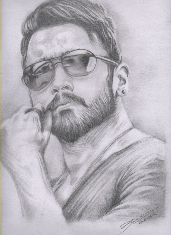 Pencil Sketch of Man