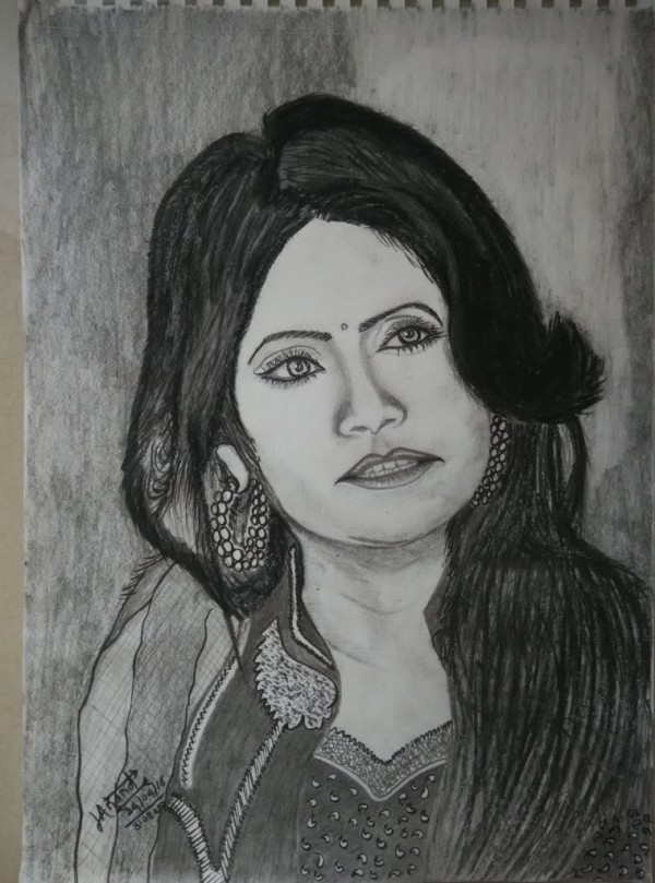 Miss Pooja by Andy - DesiPainters.com