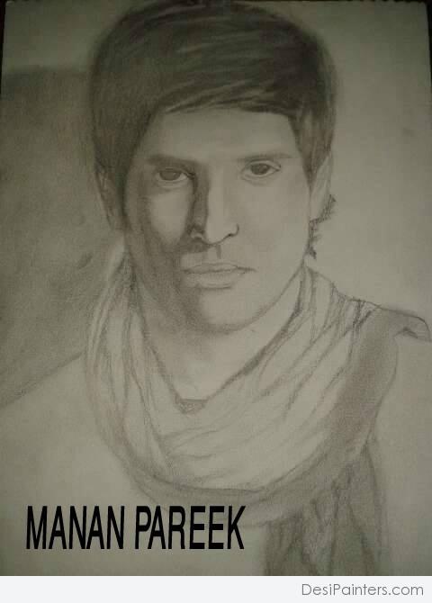 Pencil Sketch of Farhan Akhtar