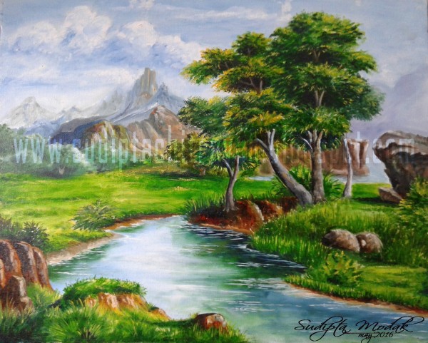 Oil Painting of Nature - DesiPainters.com