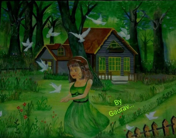 Fairy In Forest by Kumar Gaurav Sinha - DesiPainters.com