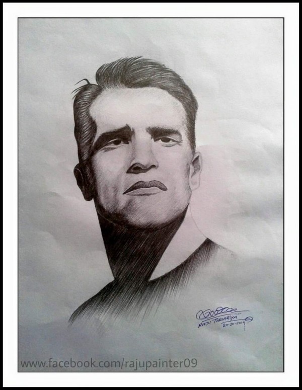 Pencil Sketch of Arnold Schwarzenegger