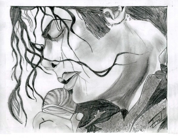 Michael Jackson Pencil Sketch - DesiPainters.com