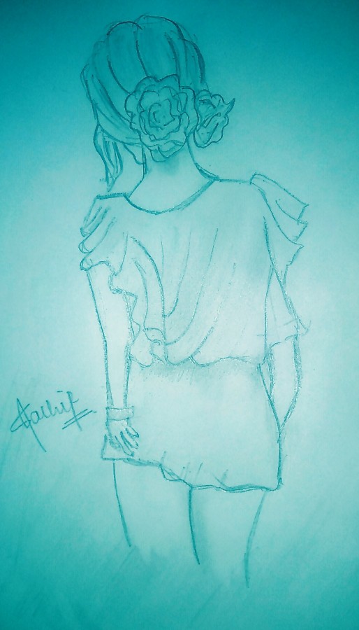 Pencil Sketch of Beautiful Women - DesiPainters.com