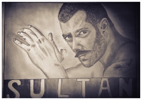 Salman Khan (Sultan Movie) Pencil Sketch - DesiPainters.com