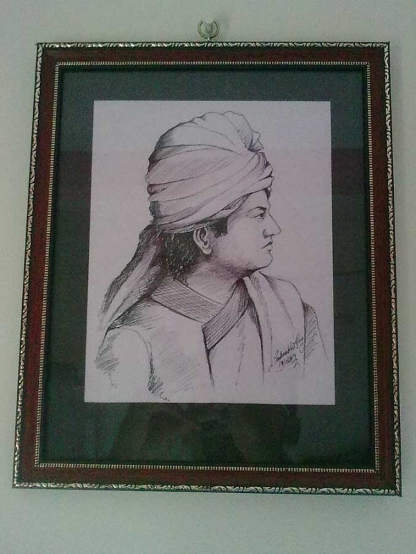 Swami Vivekananda Pencil Sketch - DesiPainters.com