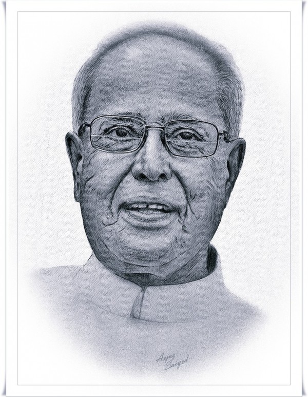 Pranab Mukharjee President of India - DesiPainters.com