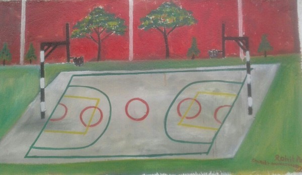 Basketball Pitch - DesiPainters.com