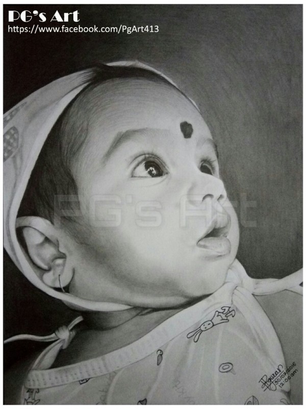 Pencil sketch of Rudra Siddhesh Satam
