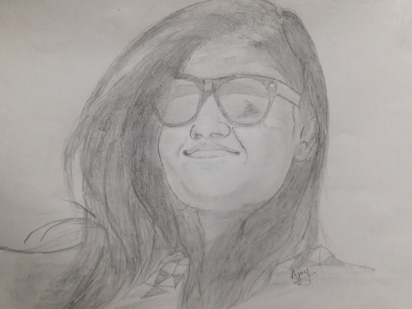 Pooja’s Pencil Sketch - DesiPainters.com