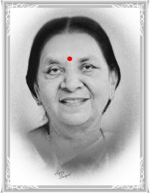 Digital Painting of Anandiben Patel