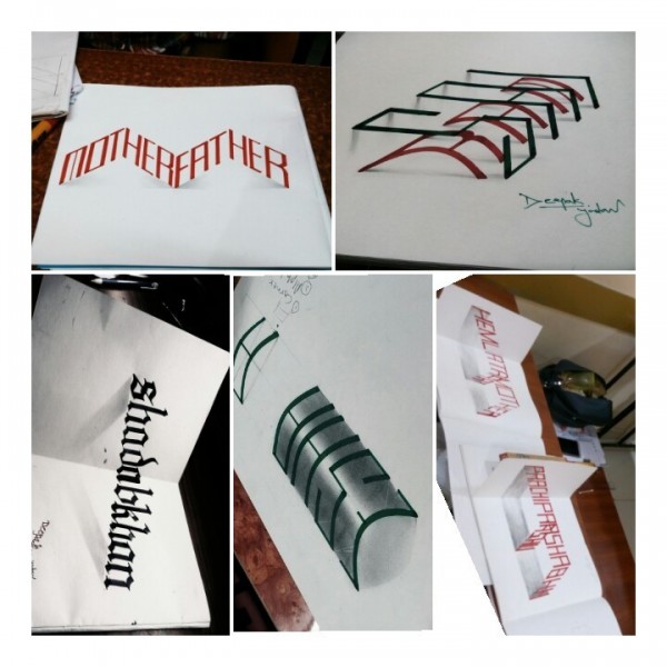 3D Calligraphy Art by Deepak Yadav 