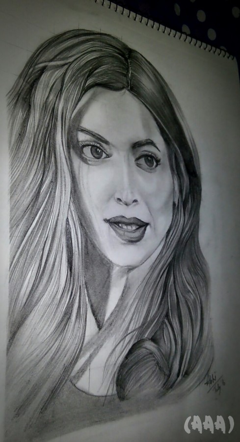 Deepika Padukone Sketch - DesiPainters.com