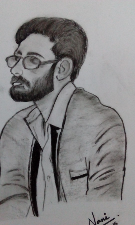 Pencil Sketch of Daniel Raphel - DesiPainters.com