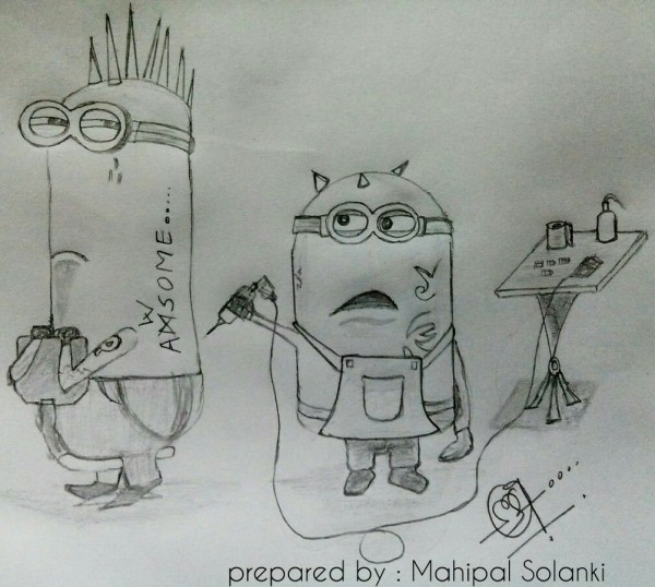 Nice Pencil Sketch by Mahipal Solanki - DesiPainters.com