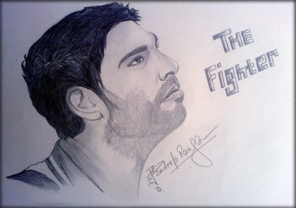 Yuvraj Singh Pencil Sketch - DesiPainters.com