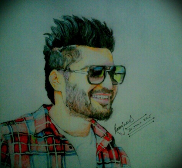 Oil Painting of Jassi Gill - DesiPainters.com