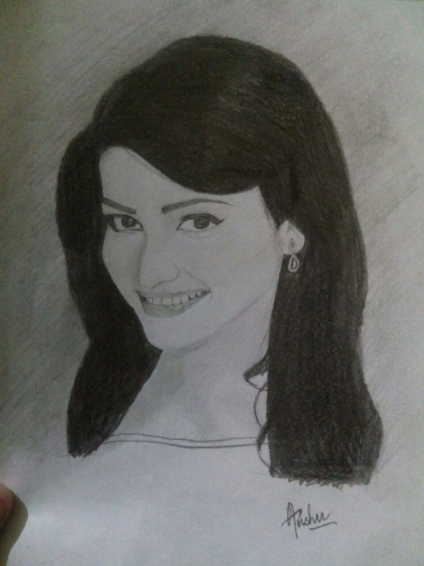 Pencil Sketch of Prachi Desai - DesiPainters.com