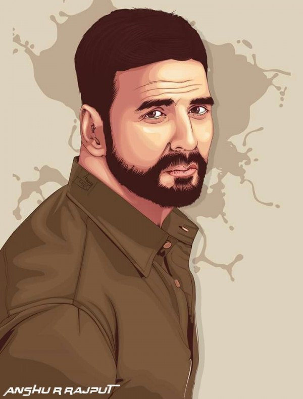 Digital Painting of Akshay Kumar - DesiPainters.com