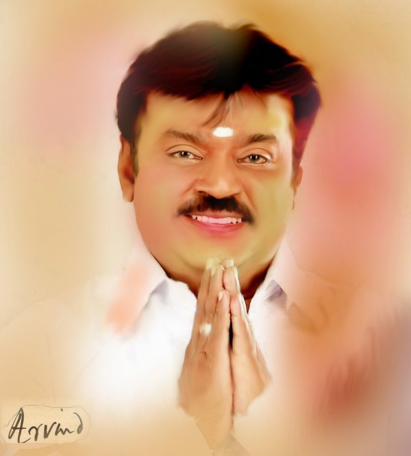 Digital Painting of Tamil Man - DesiPainters.com