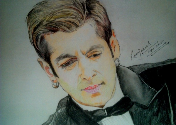 Cool Pencil Drawing Of Salman Khan - DesiPainters.com