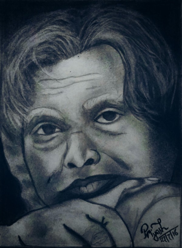 Beautiful Pencil Sketch Of Dr. A.P.J. Abdul Kalam - DesiPainters.com