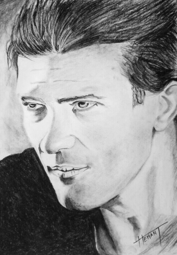 Pencil Sketch Of Antonio Banderas