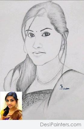 Lovely Pencil Sketch By Dinesh Kanth - DesiPainters.com
