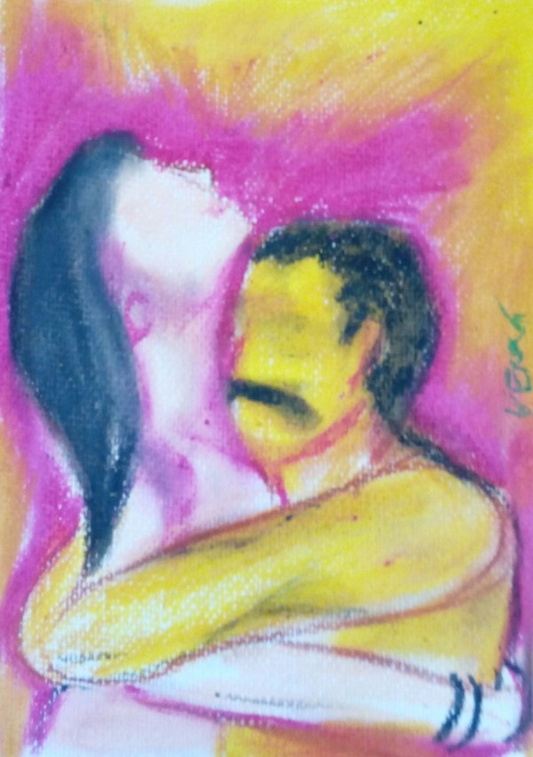 Pastel Painting Of Girl And Boy By Venkat RK - DesiPainters.com