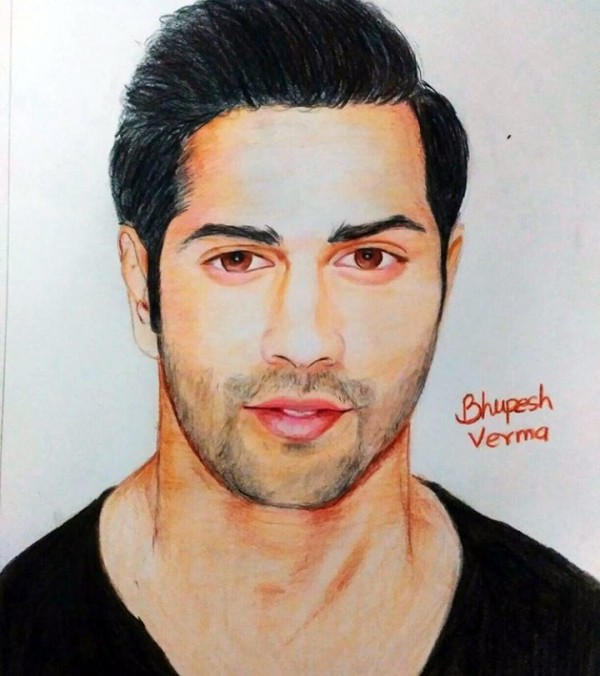 Awesome Pencil Sketch Of Varun Dhawan