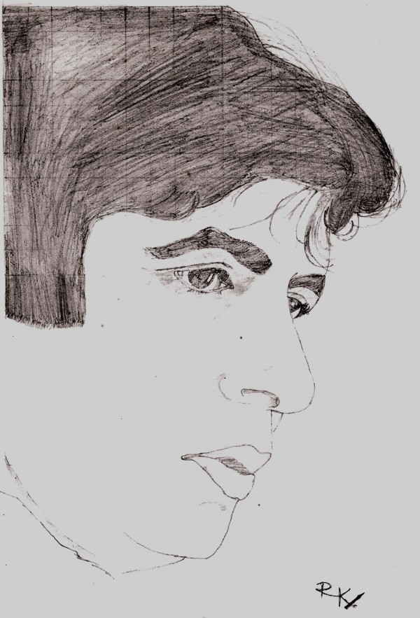 Pencil Sketch Of Amitabh Bachchan - DesiPainters.com