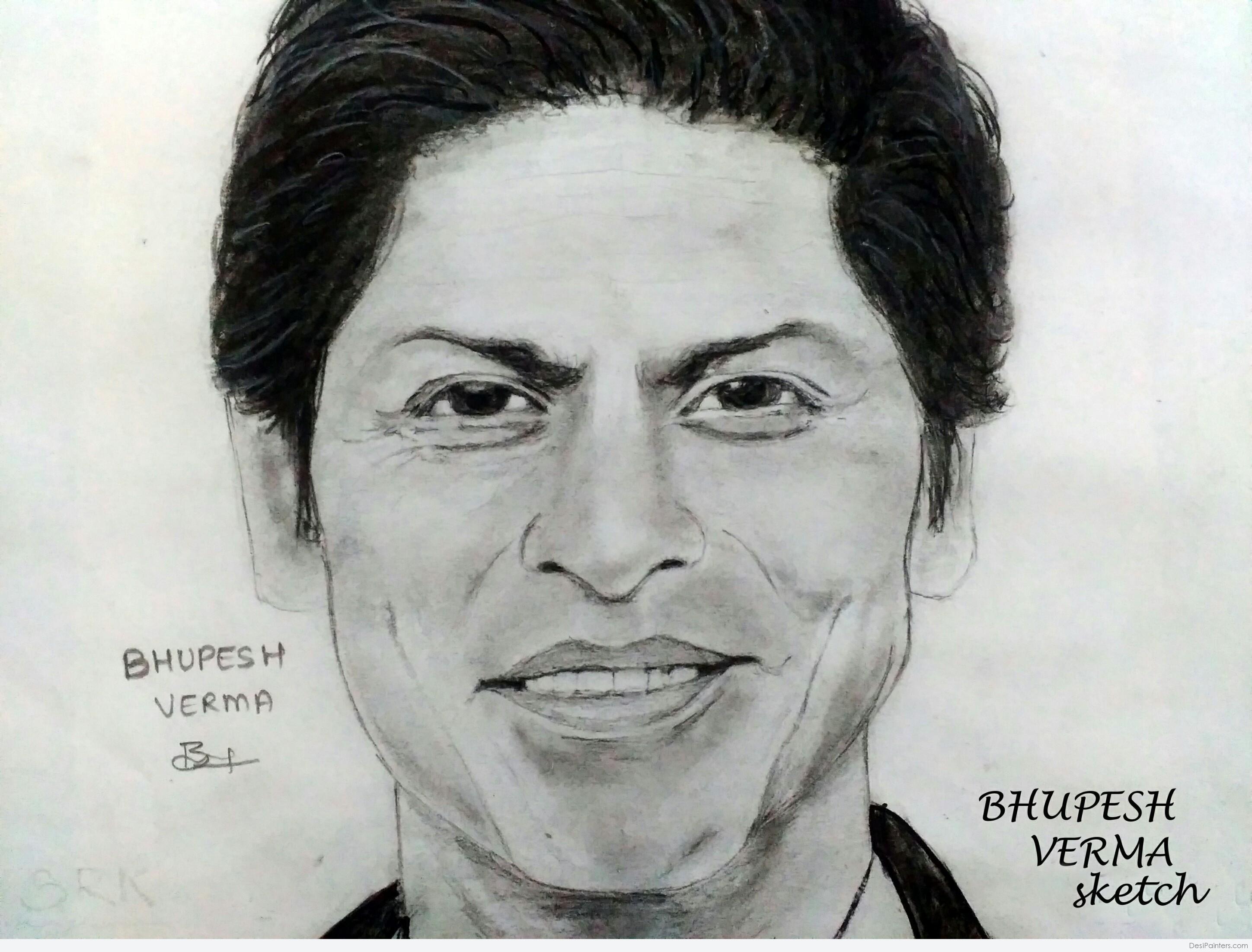 Most famous Actor Shahrukh Khan #shahrukhkhan I tried to draw Realistic  Sketch free handed specially For Shahrukh Khan❤️ Most talented… | Instagram
